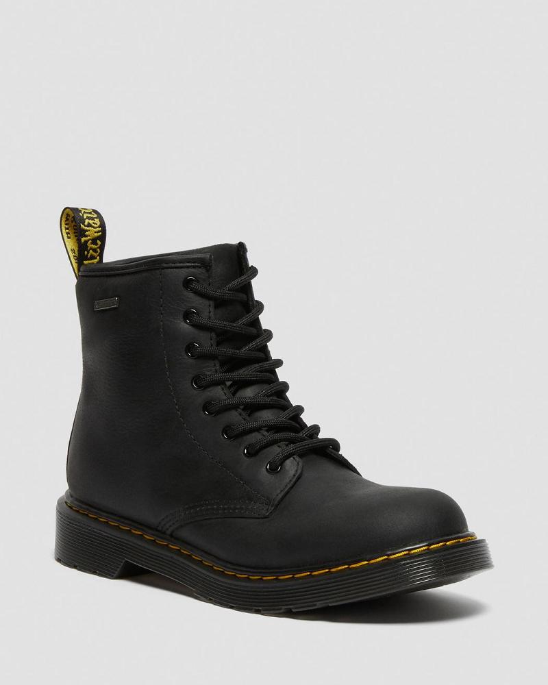 Botas Casuales Dr Martens Youth 1460 Impermeables Cuero Niños Negros | MX 156DFM